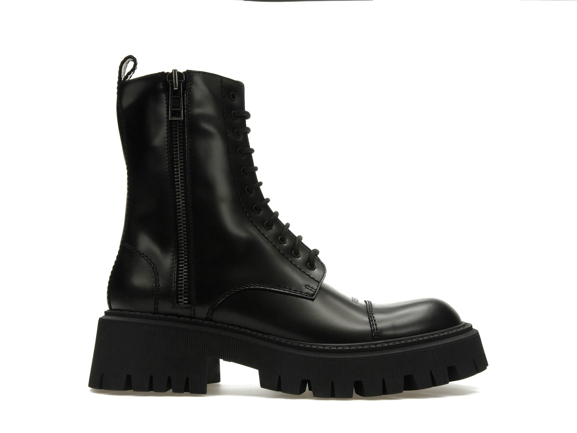 Balenciaga Tractor Leather Ankle Boots  Black  ShopStyle